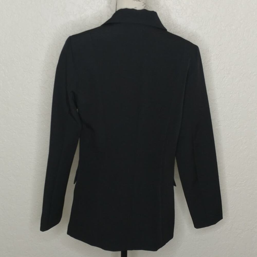 Single Button Blazer with Pockets Black Size S (C… - image 3